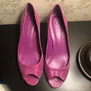 BCBGeneration peep toe heels